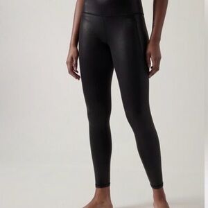 Athleta Shiny Black Women's Leggings